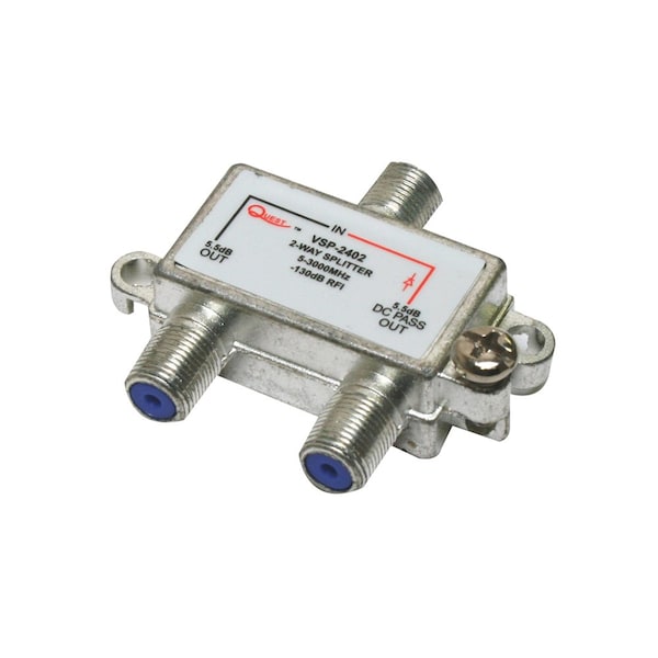 Quest Technology International Satellite Splitter, Power-Passing, 3Ghz - 2 Way VSP-2402 - main